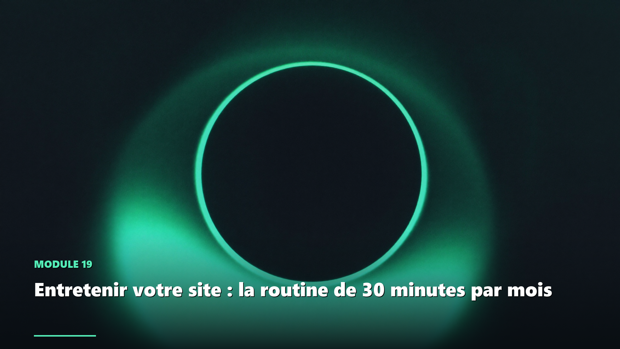 Couverture du module 19